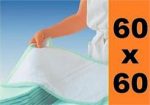 Podkłady higieniczne na łóżko 60x60cm 25szt
