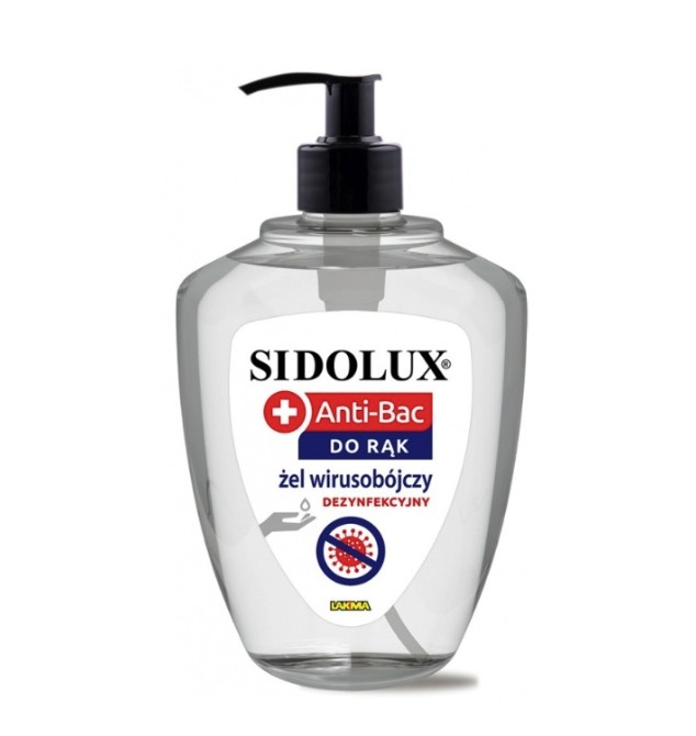 SIDOLUX Anti-Bac żel wirusobójczy 500ml z pompką