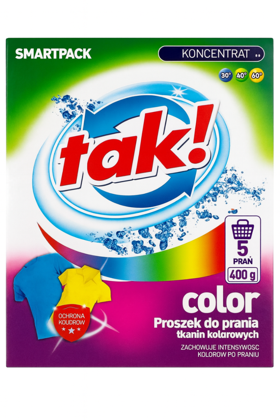 TAK Proszek do prania 400g Color – skuteczny detergent do kolorowych tkanin - obrazek 2