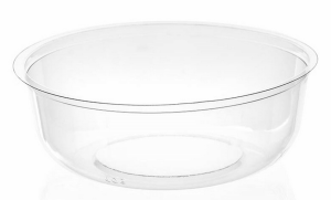 Przezroczysta wkładka do kubka PET 78mm na dodatki do deserów i sorbetów